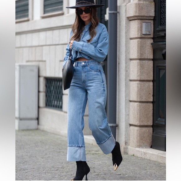 🔥last pair🔥NWT Zara Tweed Boots with Gold Detail - Picture 3 of 9